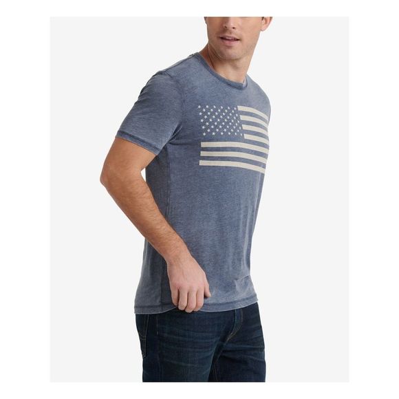 LUCKY BRAND Mens Navy Graphic T-Shirt M - Picture 2 of 4